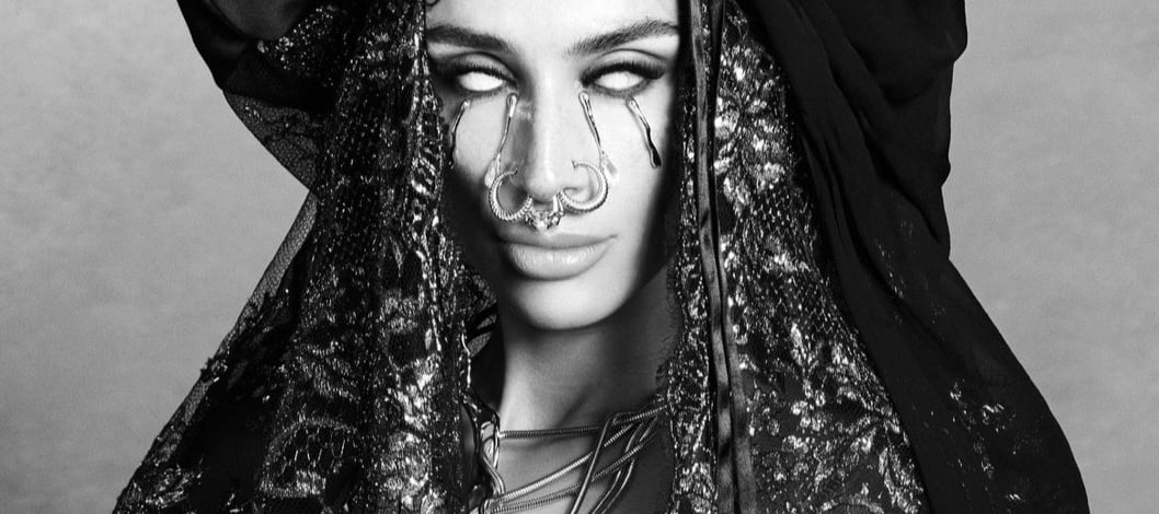 As worn by Sevdaliza in FERN New York couture