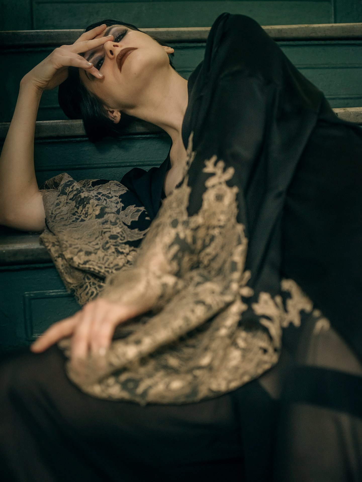 COUTURE Pink & Black Kimono