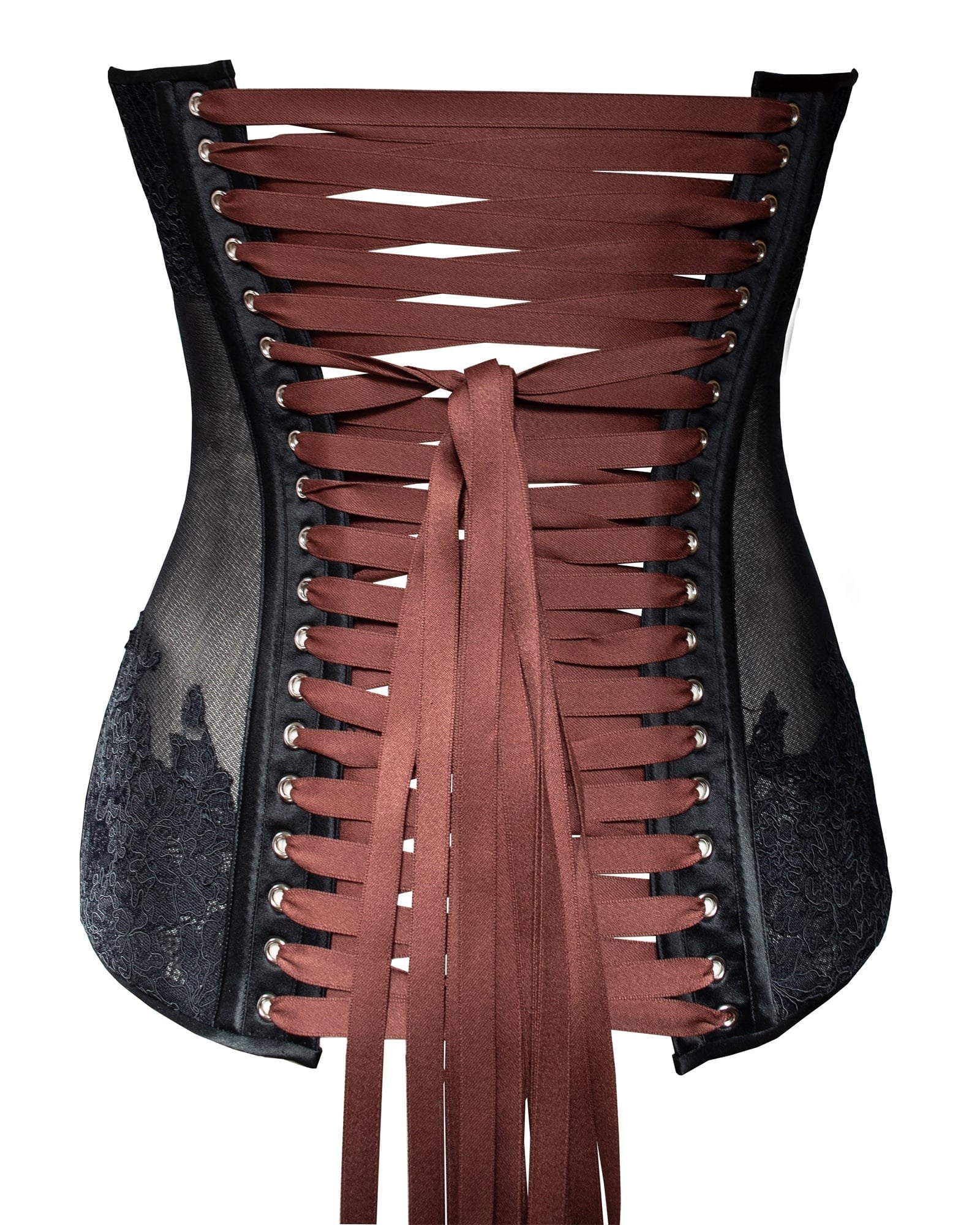 COUTURE — Lace Bustier with Front Busk view 3
