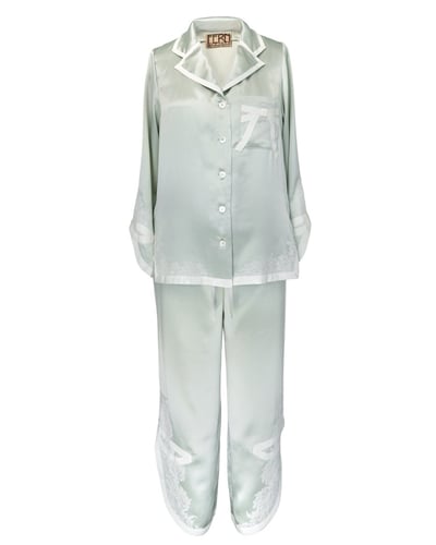 Photo of COUTURE — Hand-Sewn Silk & Lace Pyjamas, view 2