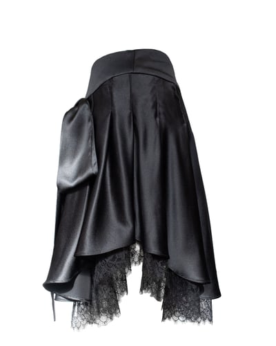 Photo of COUTURE — Silk Skirt with Lace Hem, view 2