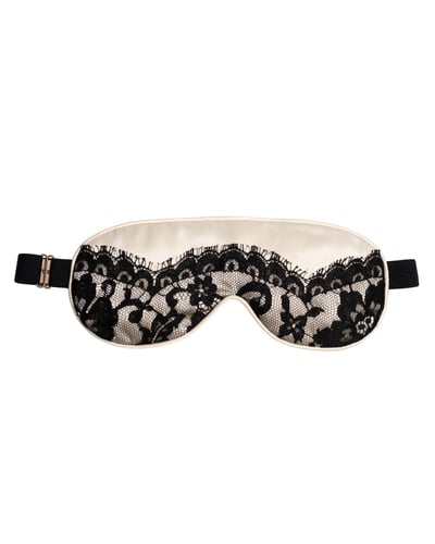 Photo of Black & White Lace Eye Mask