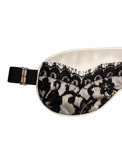 Photo of Black & White Lace Eye Mask, view 2