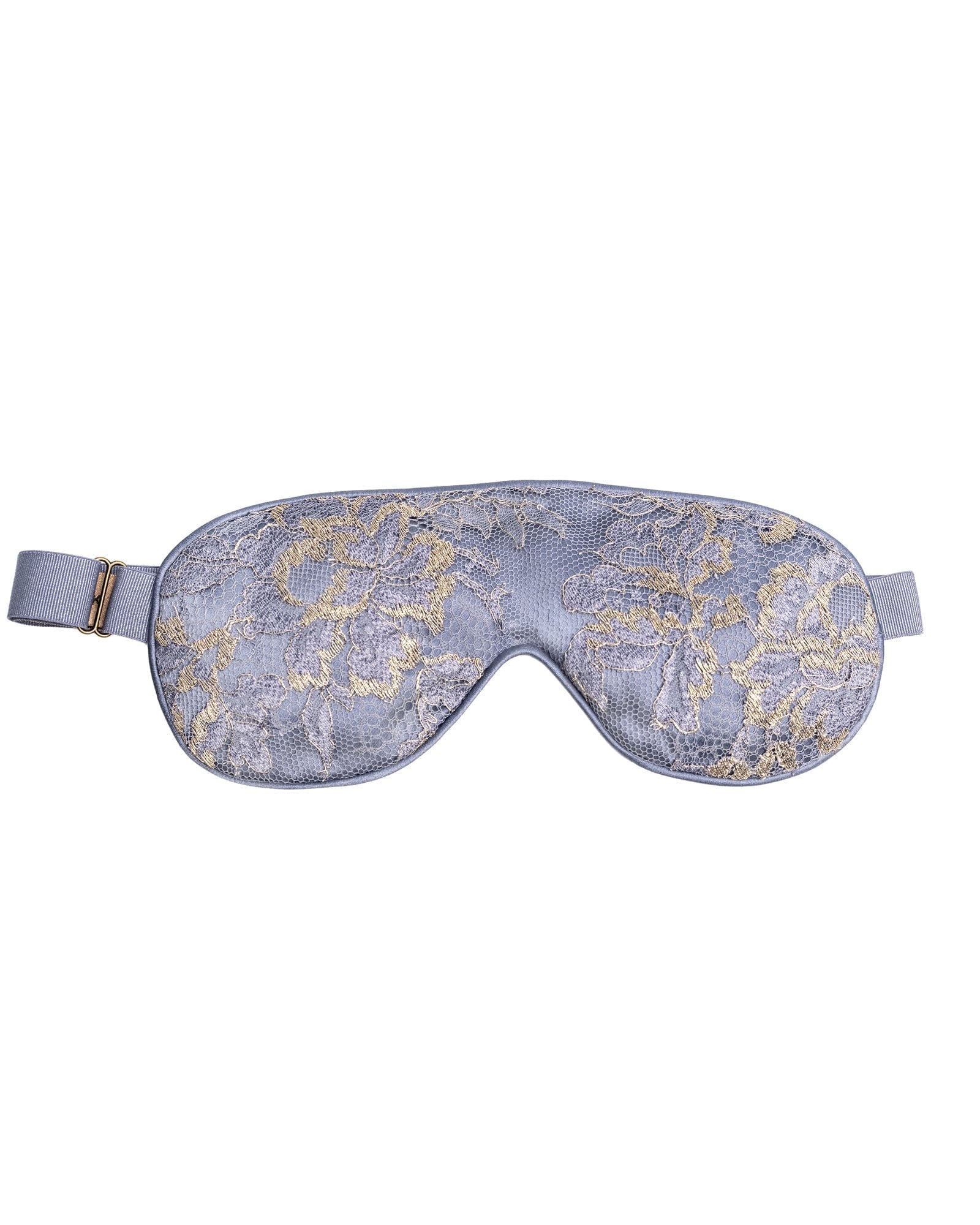 Sleepy Periwinkle Lace & Silk Eye Mask view 1