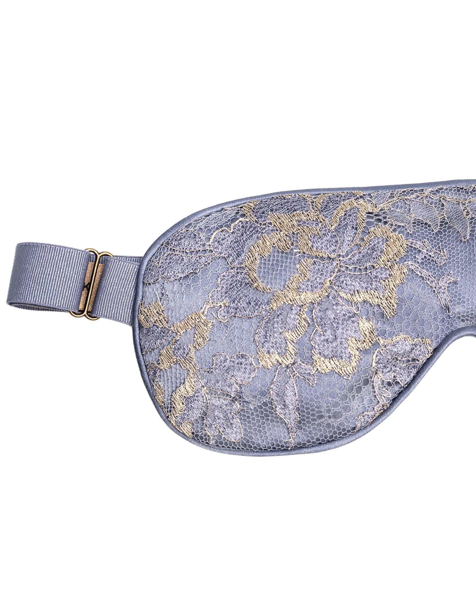 Sleepy Periwinkle Lace & Silk Eye Mask view 2