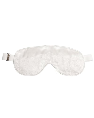 Photo of Soft White Lace & Silk Eye Mask